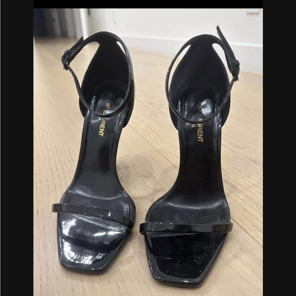 Saint Laurent Glossy Black Heels